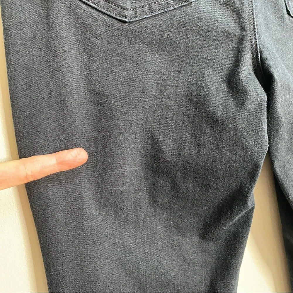 CHICO'S Black So Slimming Girlfriend Slim Leg Ankle Jeans Size 8 Petite